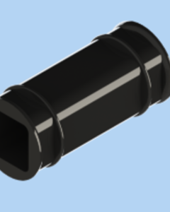 TUBE CONNECTOR WITHOUT (2) CRIMP-RINGS, F/22MMX22MM